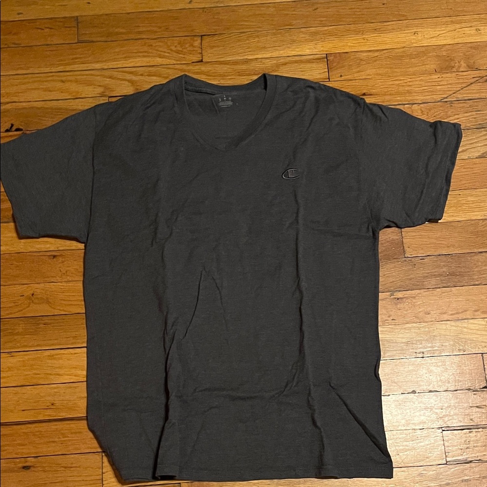 Champion Men's Dark Gray Short Sleeve Tee